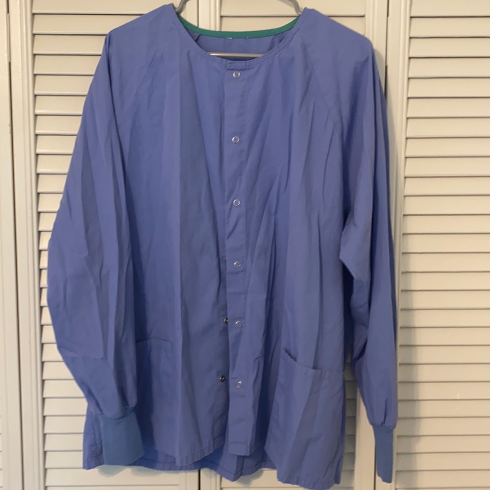 Ceil Blue Scrub Jacket